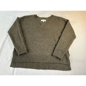 Lucky Brand Women's XS Forest Green V-Neck Pullover Sweater